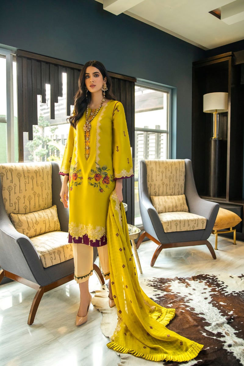 Luxury Ready to Wear Embroidered Satin Collection by Panache 03