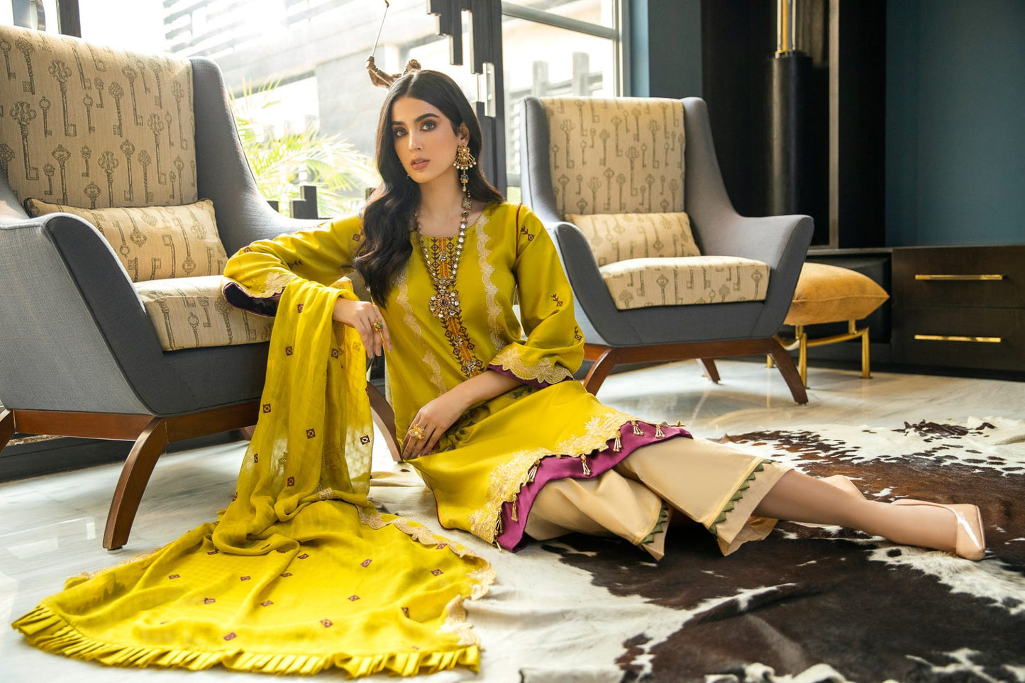 Luxury Ready to Wear Embroidered Satin Collection by Panache 03