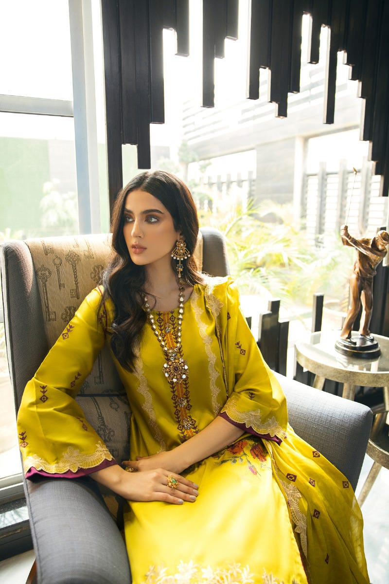Luxury Ready to Wear Embroidered Satin Collection by Panache 03