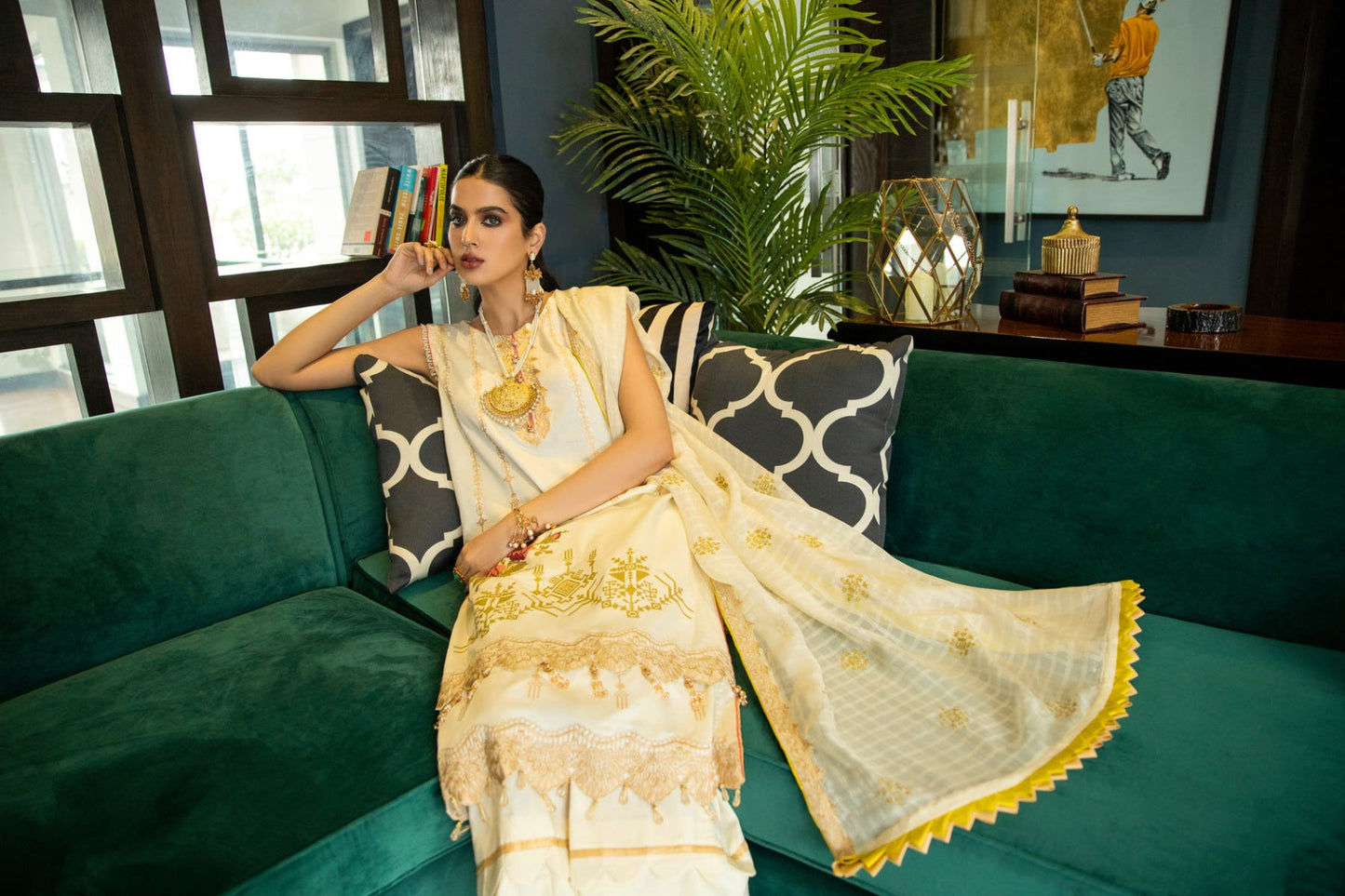 Luxury Ready to Wear Embroidered Satin Collection by Panache 05