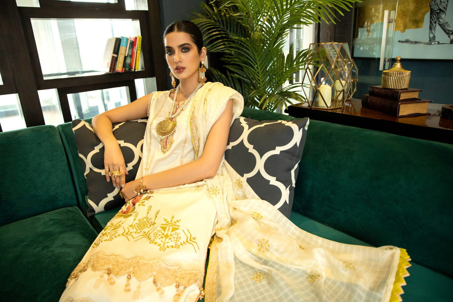 Luxury Ready to Wear Embroidered Satin Collection by Panache 05