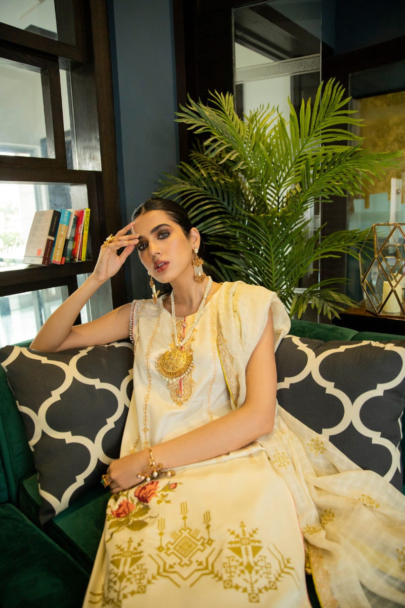 Luxury Ready to Wear Embroidered Satin Collection by Panache 05