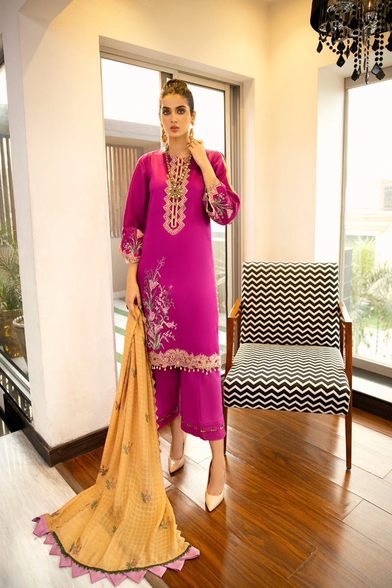 Luxury Ready to Wear Embroidered Satin Collection by Panache 09