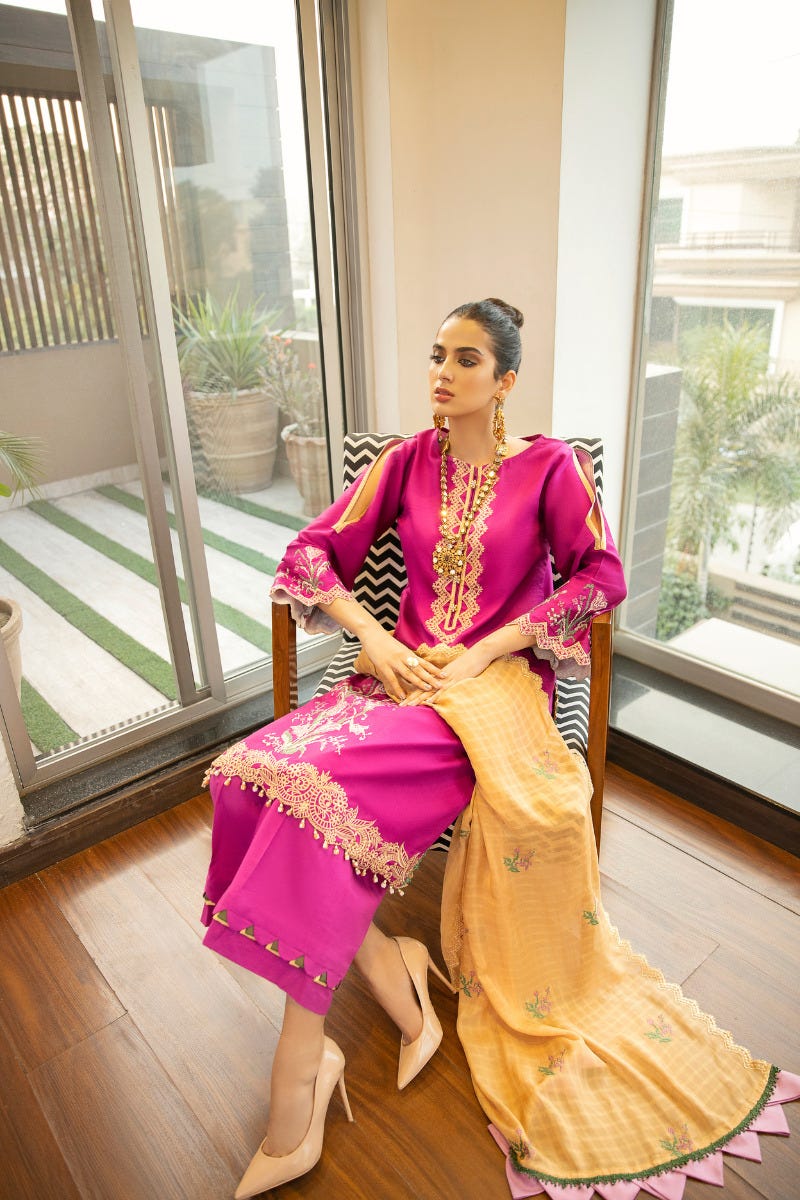 Luxury Ready to Wear Embroidered Satin Collection by Panache 09