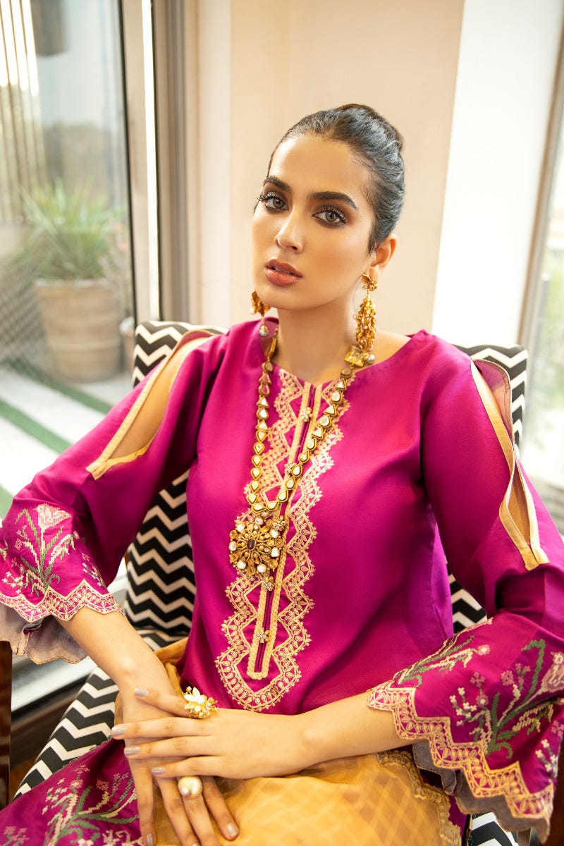 Luxury Ready to Wear Embroidered Satin Collection by Panache 09