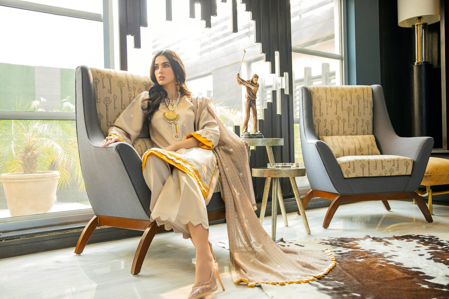 Luxury Ready to Wear Embroidered Satin Collection by Panache 02