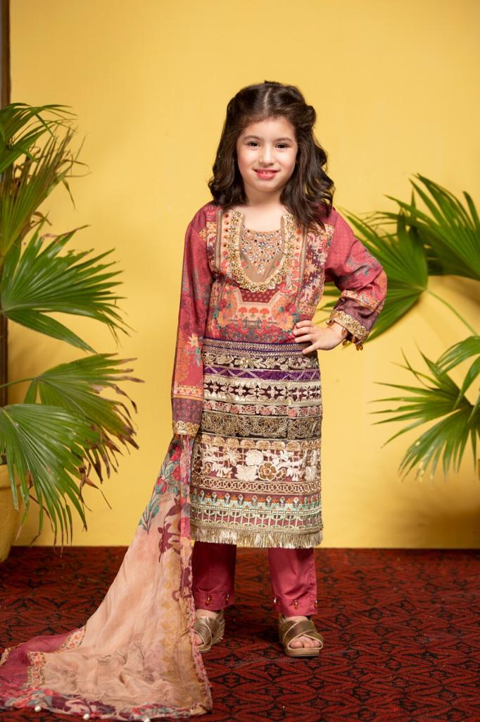 Kids Ivana Ready to Wear Lawn Eid Collection KS-2047