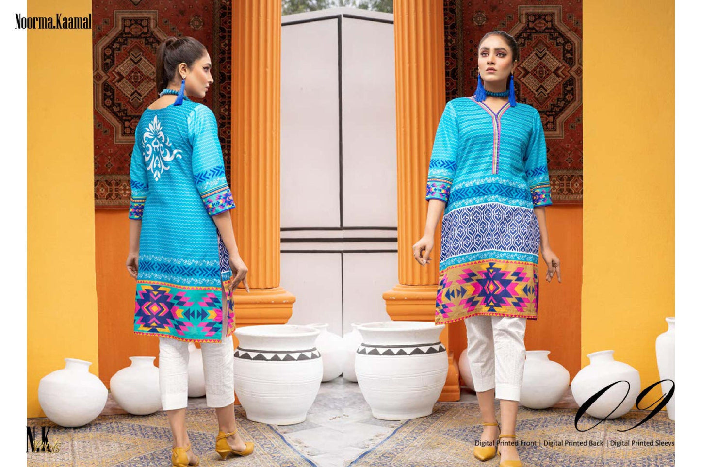 Ready to Wear Digital Printed Kurta by Noorma Kamal 02
