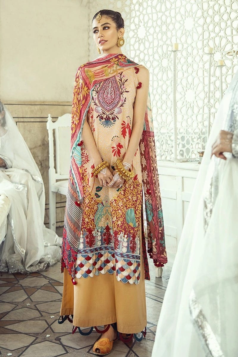 Luxury Lawn Sheesh Mahal Collection by Cross stitch 07