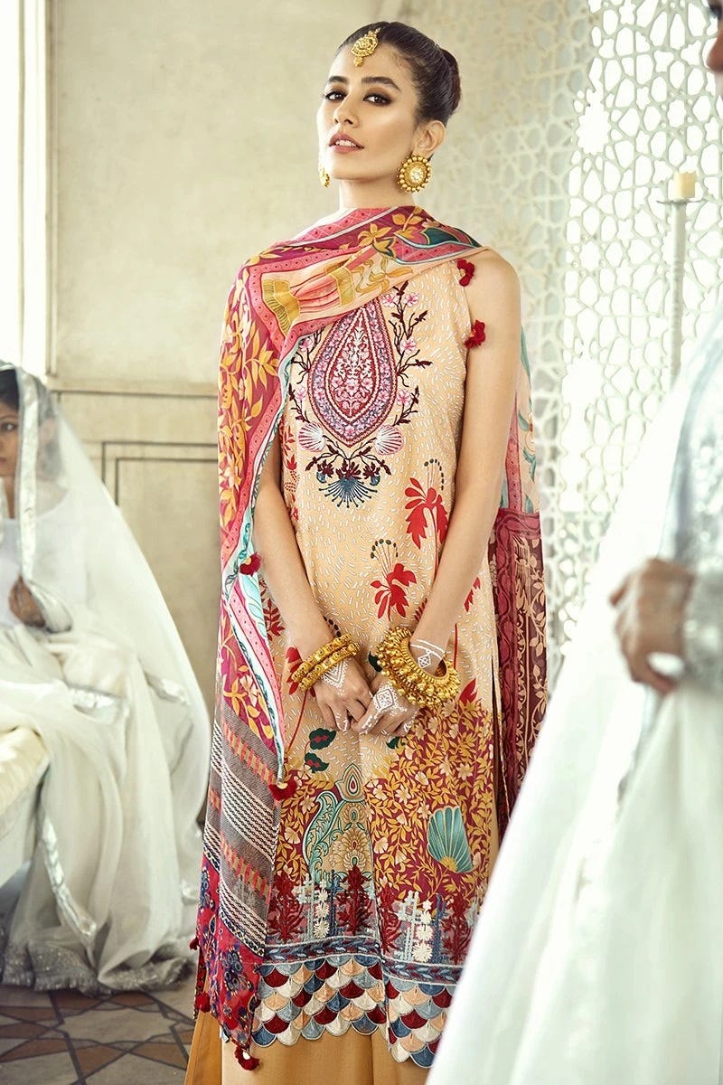 Luxury Lawn Sheesh Mahal Collection by Cross stitch 07