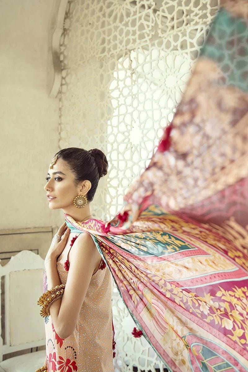 Luxury Lawn Sheesh Mahal Collection by Cross stitch 07