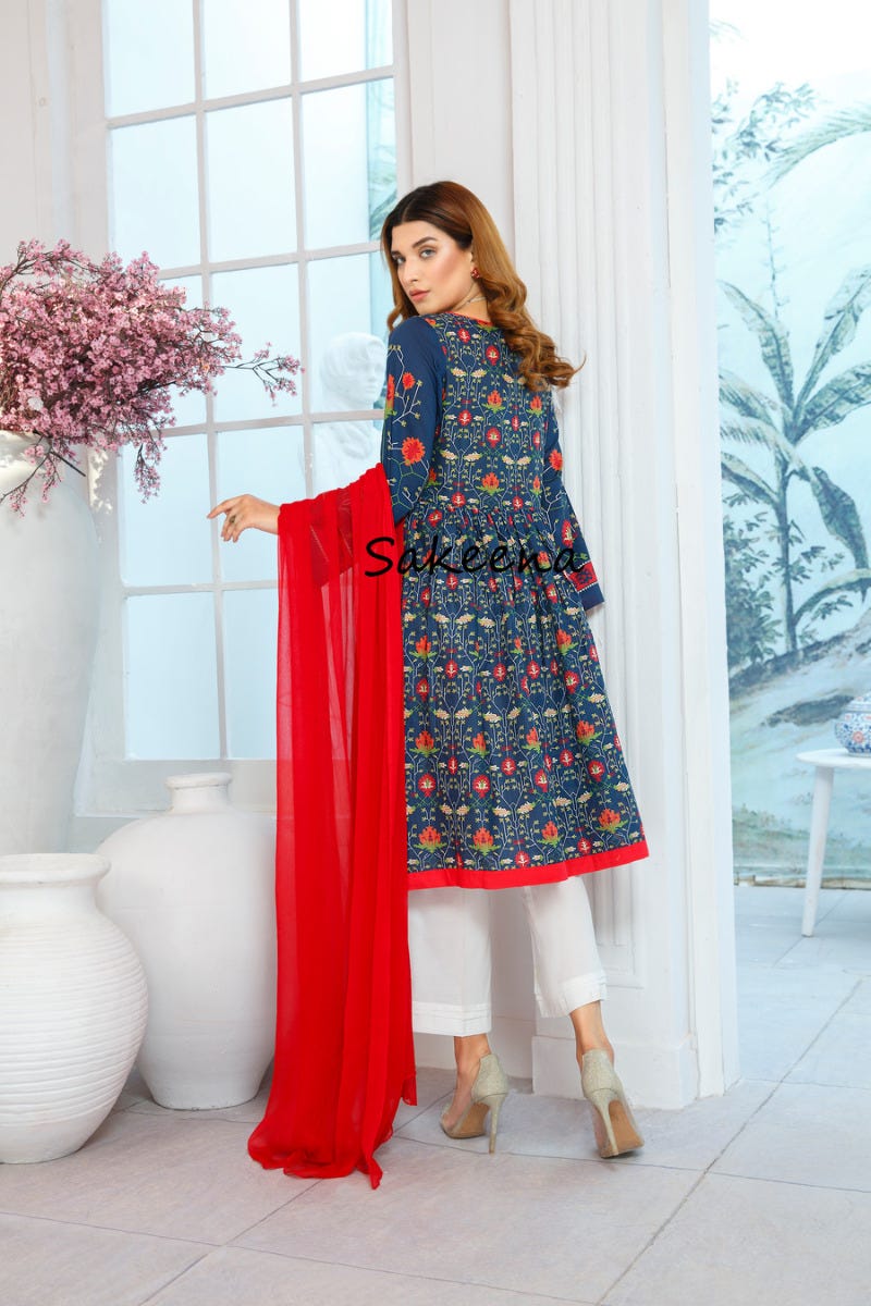 Ready to Wear Lawn Embroidered Eid Collection by Sakeena Hasan 04