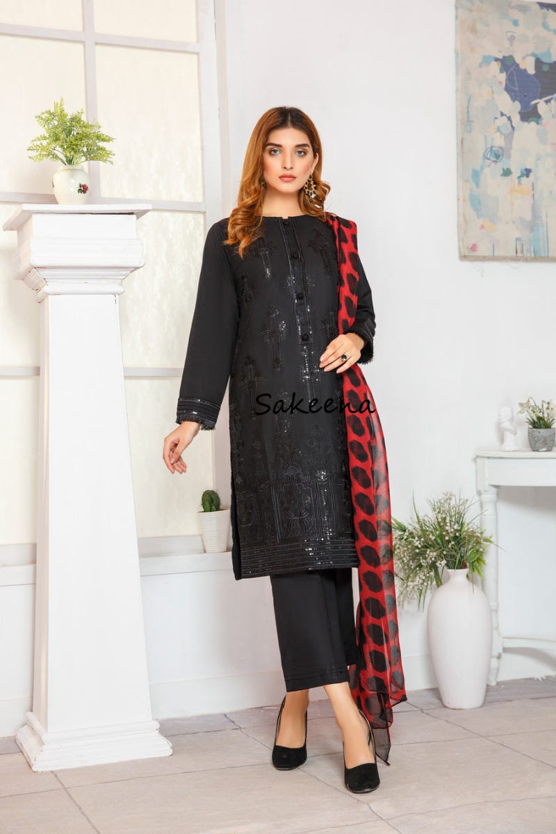 Ready to Wear Lawn Embroidered Eid Collection by Sakeena Hasan 07