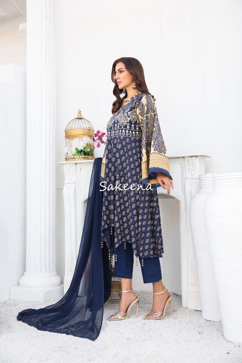 Winter Semi formal Dress by Sakeena Hasan 04