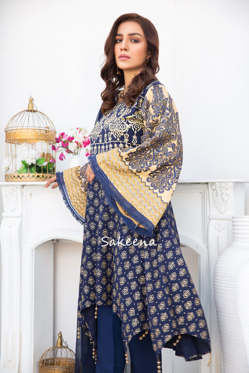Winter Semi formal Dress by Sakeena Hasan 04