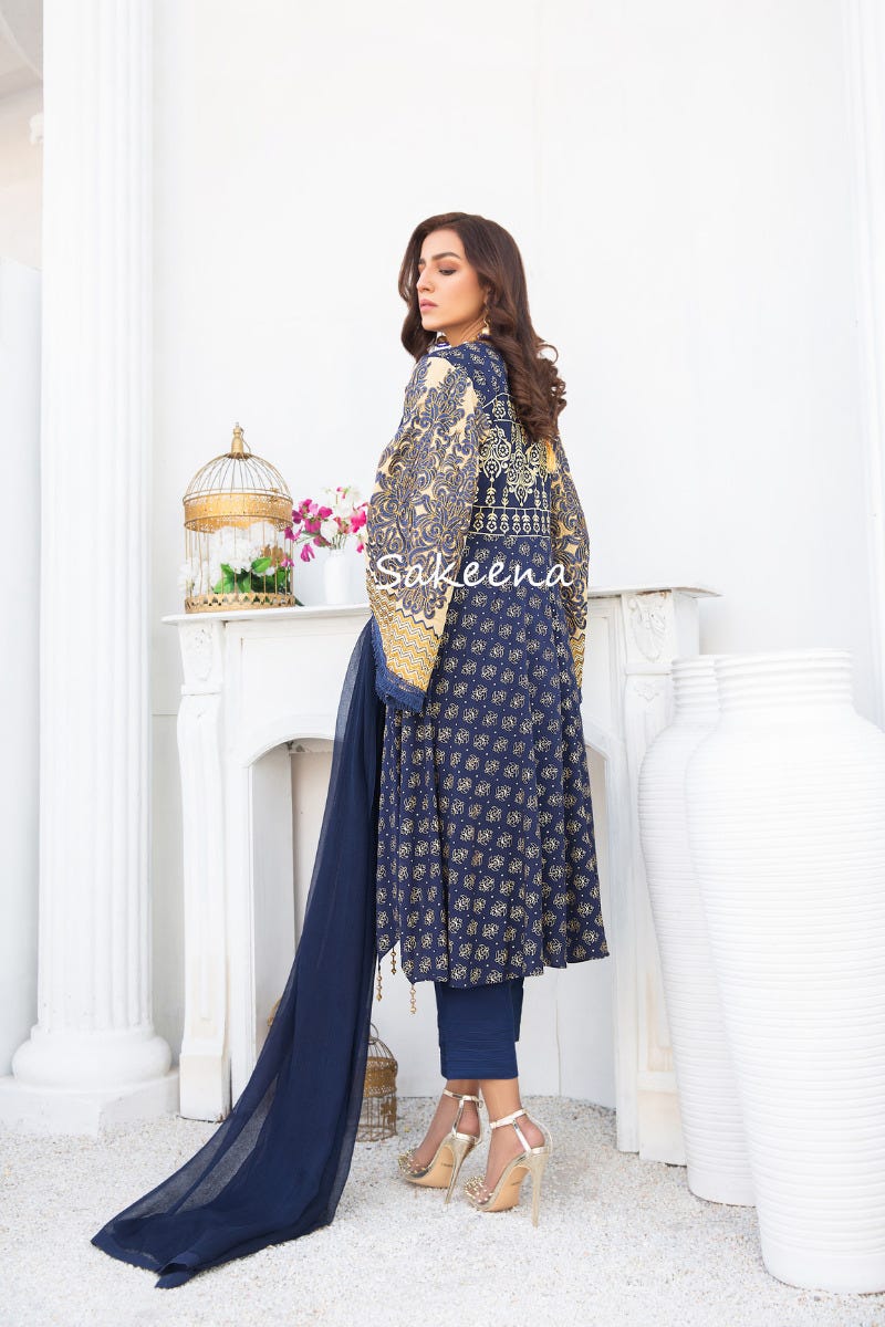 Winter Semi formal Dress by Sakeena Hasan 04
