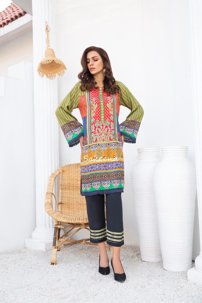 Winter Ready to Wear Kurta by Sakeena Hasan 01