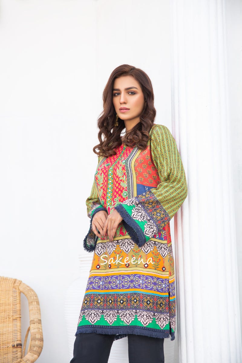 Winter Ready to Wear Kurta by Sakeena Hasan 01