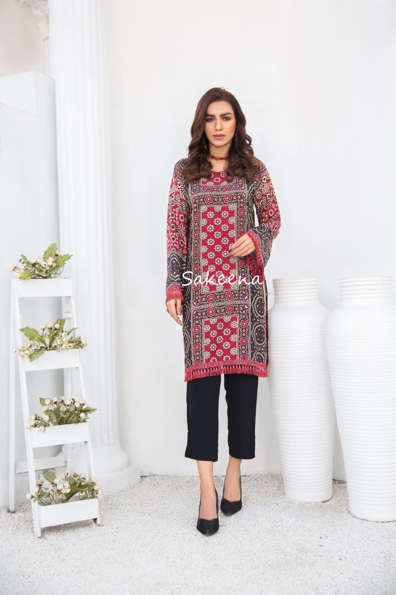 Winter Ready to Wear Kurta by Sakeena Hasan 05