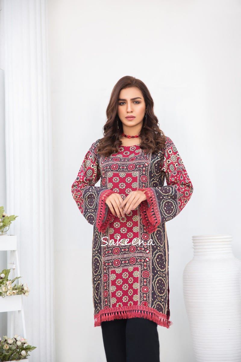 Winter Ready to Wear Kurta by Sakeena Hasan 05