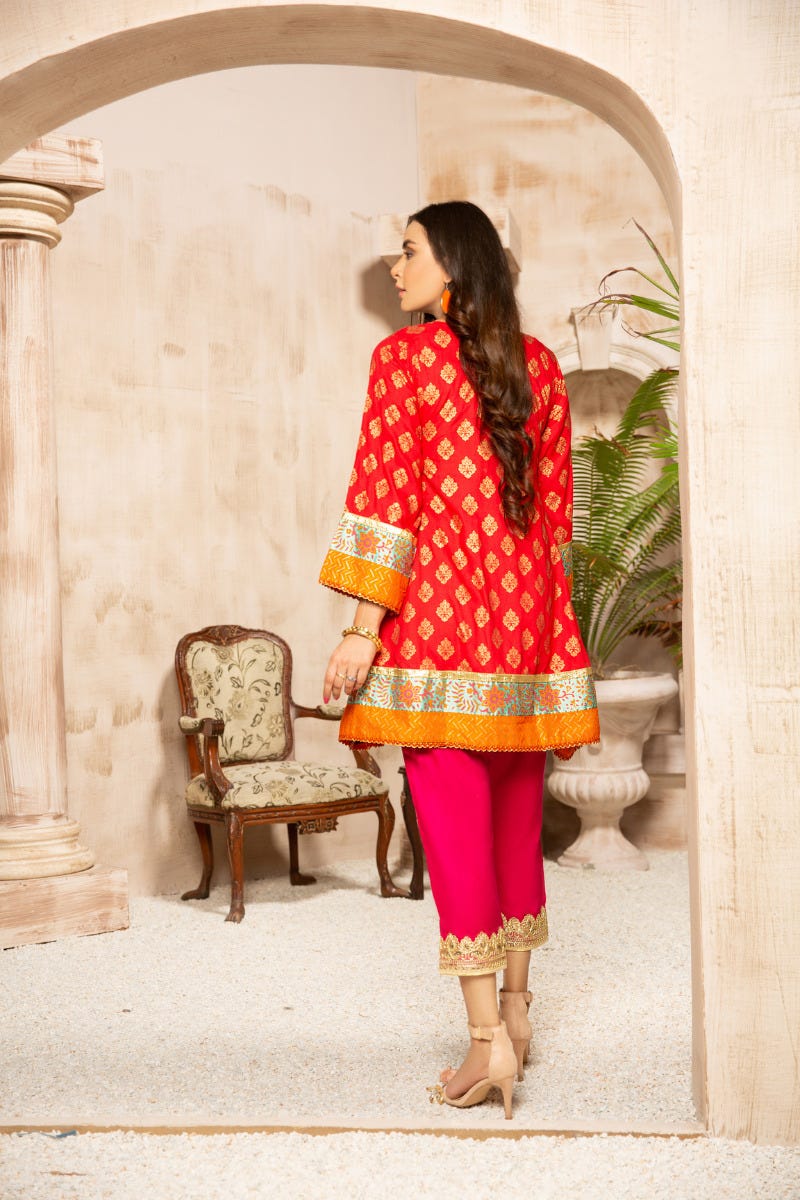 Ready to Wear Block Printed and Embroidered Collection by Sakeena Hasan 04