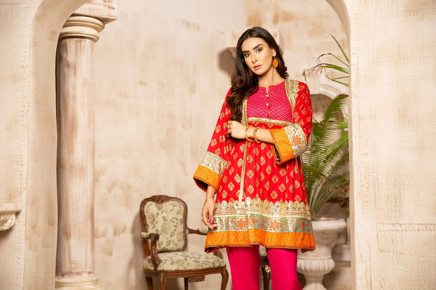 Ready to Wear Block Printed and Embroidered Collection by Sakeena Hasan 04