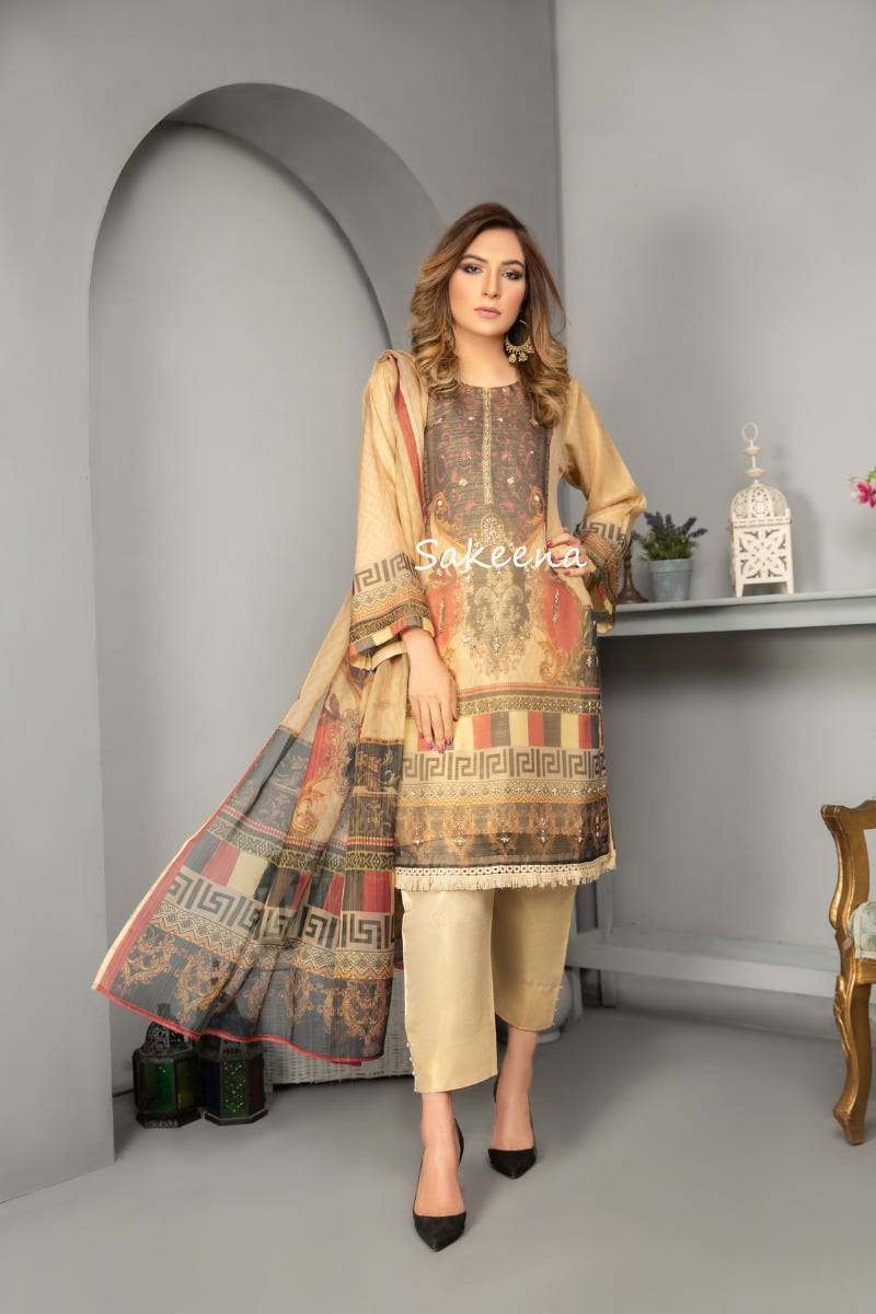 Ready to Wear Hand worked Dress by Sakeena Hasan 02