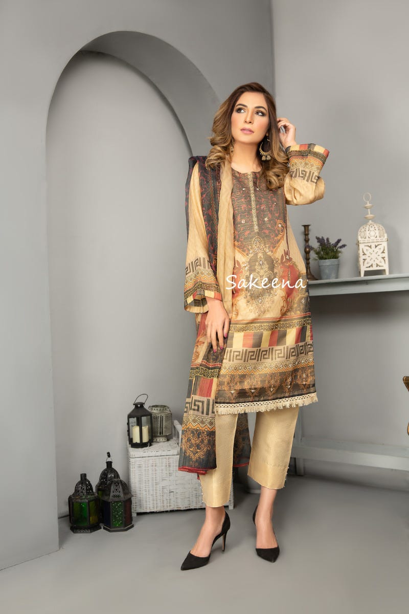 Ready to Wear Hand worked Dress by Sakeena Hasan 02