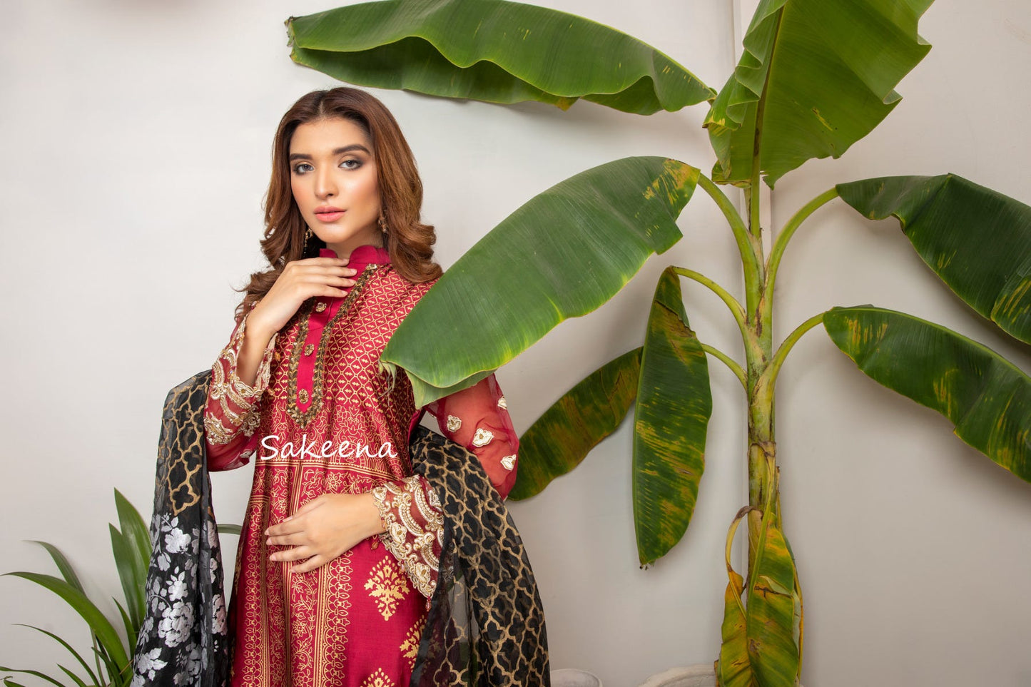 Silk Block printed Ready to Wear Dress by Sakeena Hasan 04