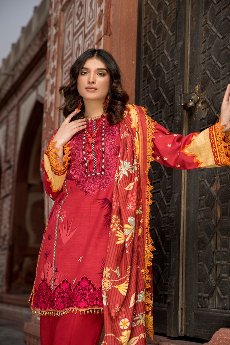 Winter Ready to Wear Khadar Emrboidered Collection by Sakeena Hasan 07