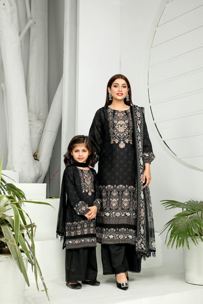 3pc Viscose Ready to Wear Embroidered Dress 02