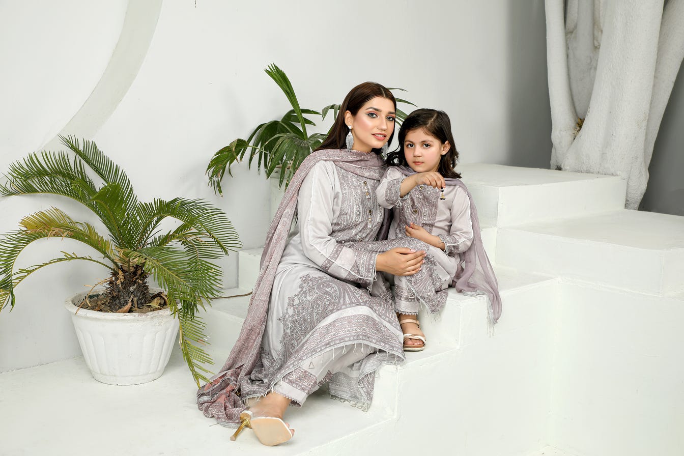 3pc Viscose Ready to Wear Embroidered Dress 06