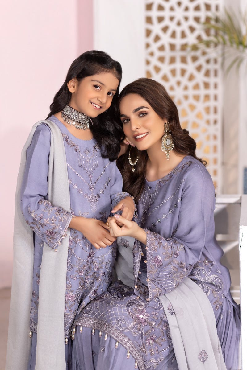 Kids Chiffon Collection with Handwork by Simrans 03
