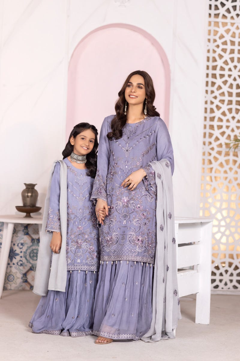 Kids Chiffon Collection with Handwork by Simrans 03