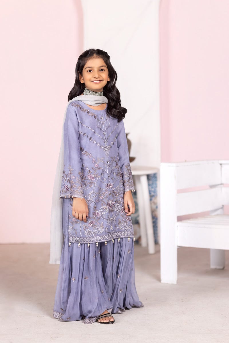 Kids Chiffon Collection with Handwork by Simrans 03