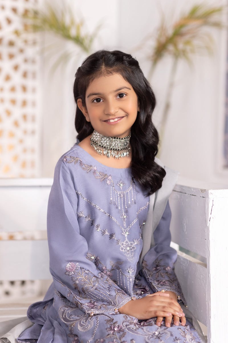 Kids Chiffon Collection with Handwork by Simrans 03