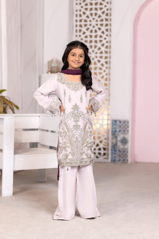 Kids Chiffon Collection with Handwork by Simrans 04
