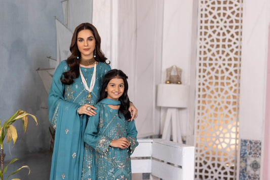 Kids Chiffon Collection with Handwork by Simrans 05