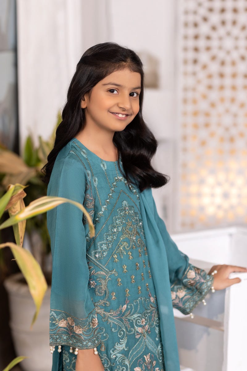 Kids Chiffon Collection with Handwork by Simrans 05