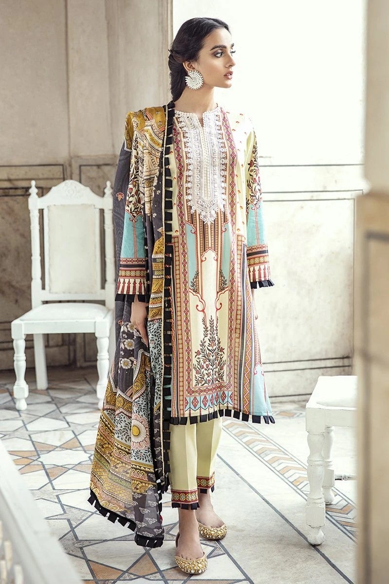 Luxury Lawn Sheesh Mahal Collection by Cross stitch 10