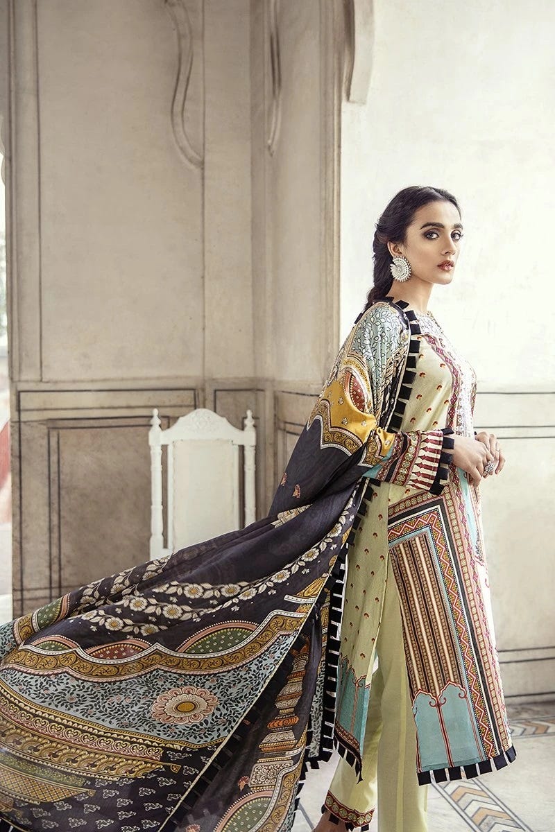 Luxury Lawn Sheesh Mahal Collection by Cross stitch 10