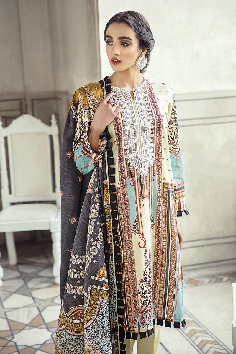Luxury Lawn Sheesh Mahal Collection by Cross stitch 10