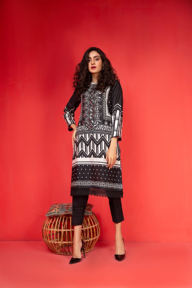 Khadar Ready to Wear Handwork 2 Pcs Dress by Zaiwa 03