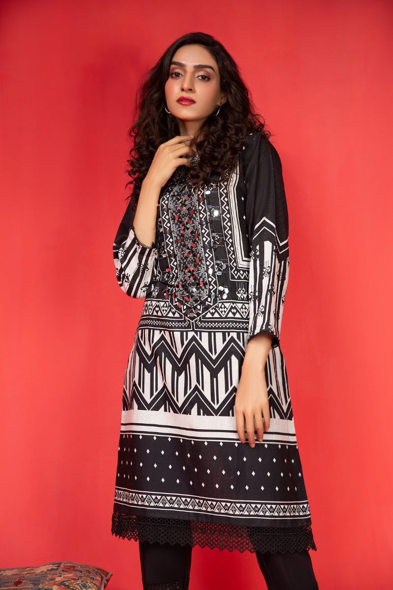 Khadar Ready to Wear Handwork 2 Pcs Dress by Zaiwa 03