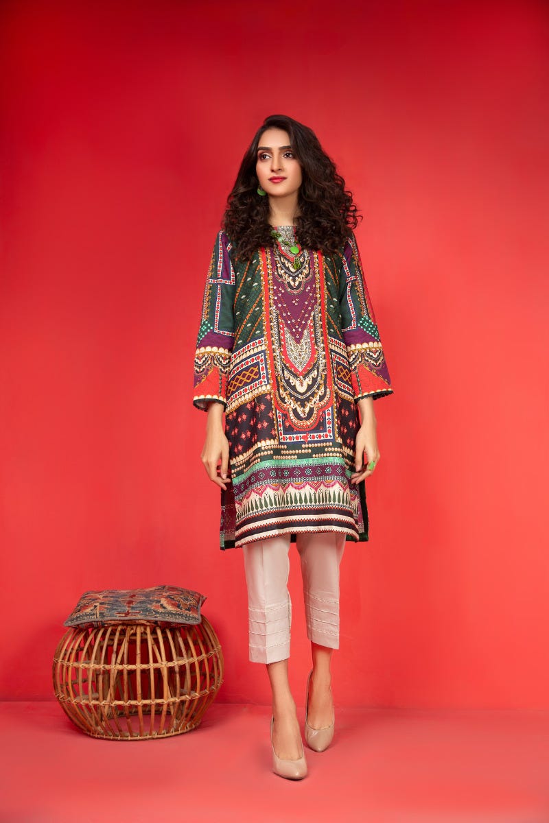 Khadar Ready to Wear Handwork 2 Pcs Dress by Zaiwa 04