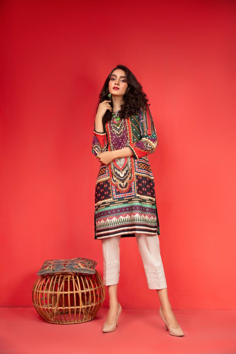 Khadar Ready to Wear Handwork 2 Pcs Dress by Zaiwa 04