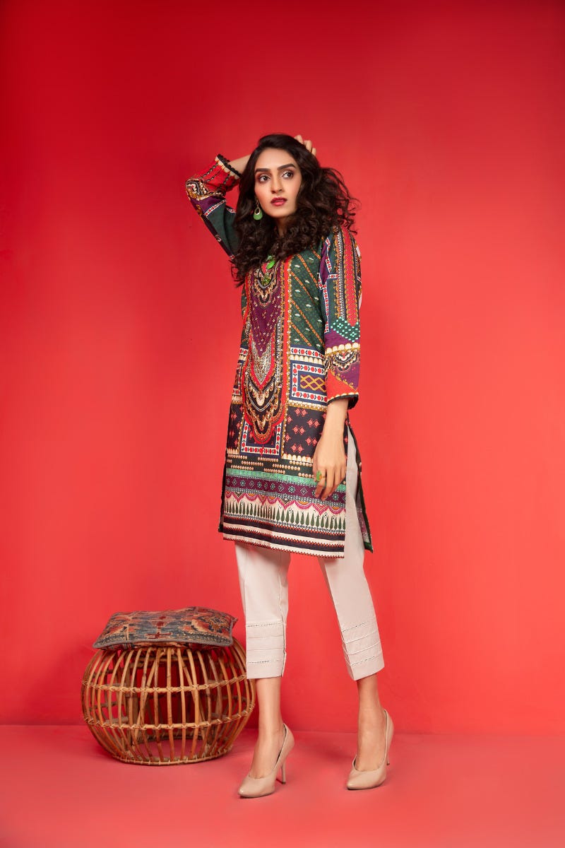 Khadar Ready to Wear Handwork 2 Pcs Dress by Zaiwa 04