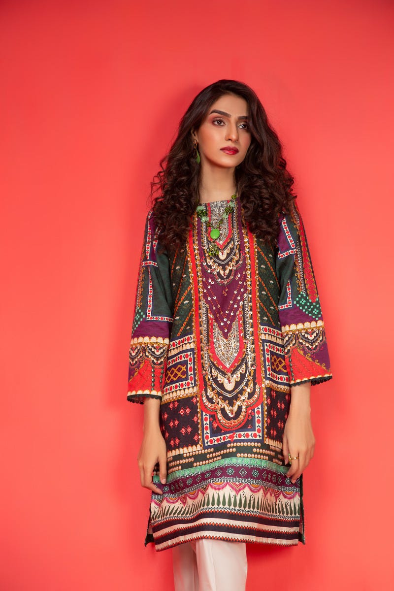 Khadar Ready to Wear Handwork 2 Pcs Dress by Zaiwa 04