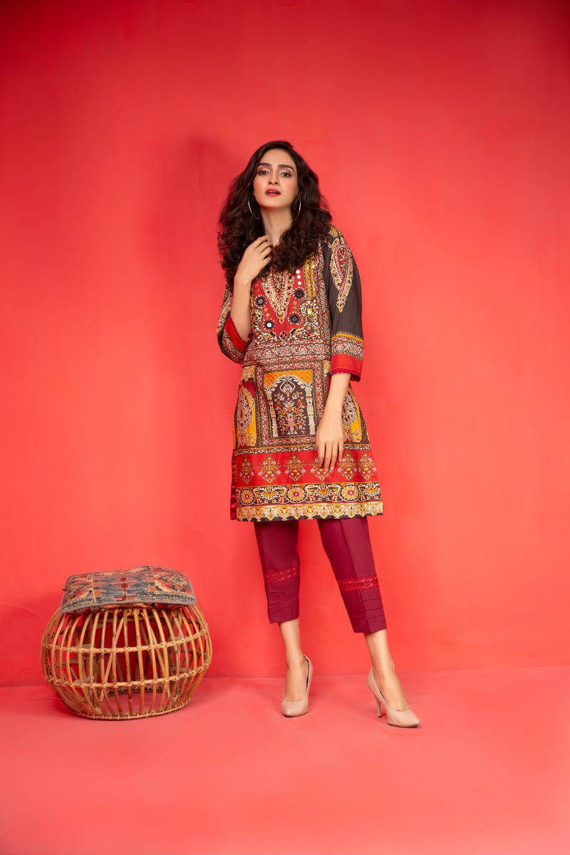 Khadar Ready to Wear Handwork 2 Pcs Dress by Zaiwa 05