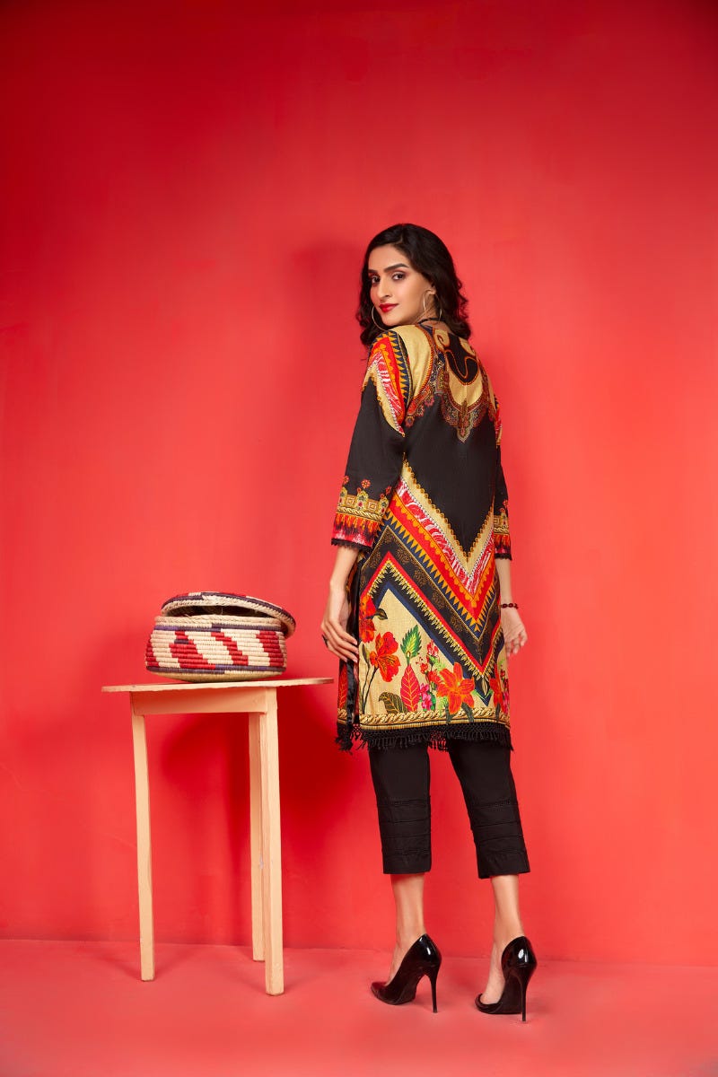 Khadar Ready to Wear Handwork 2 Pcs Dress by Zaiwa 06
